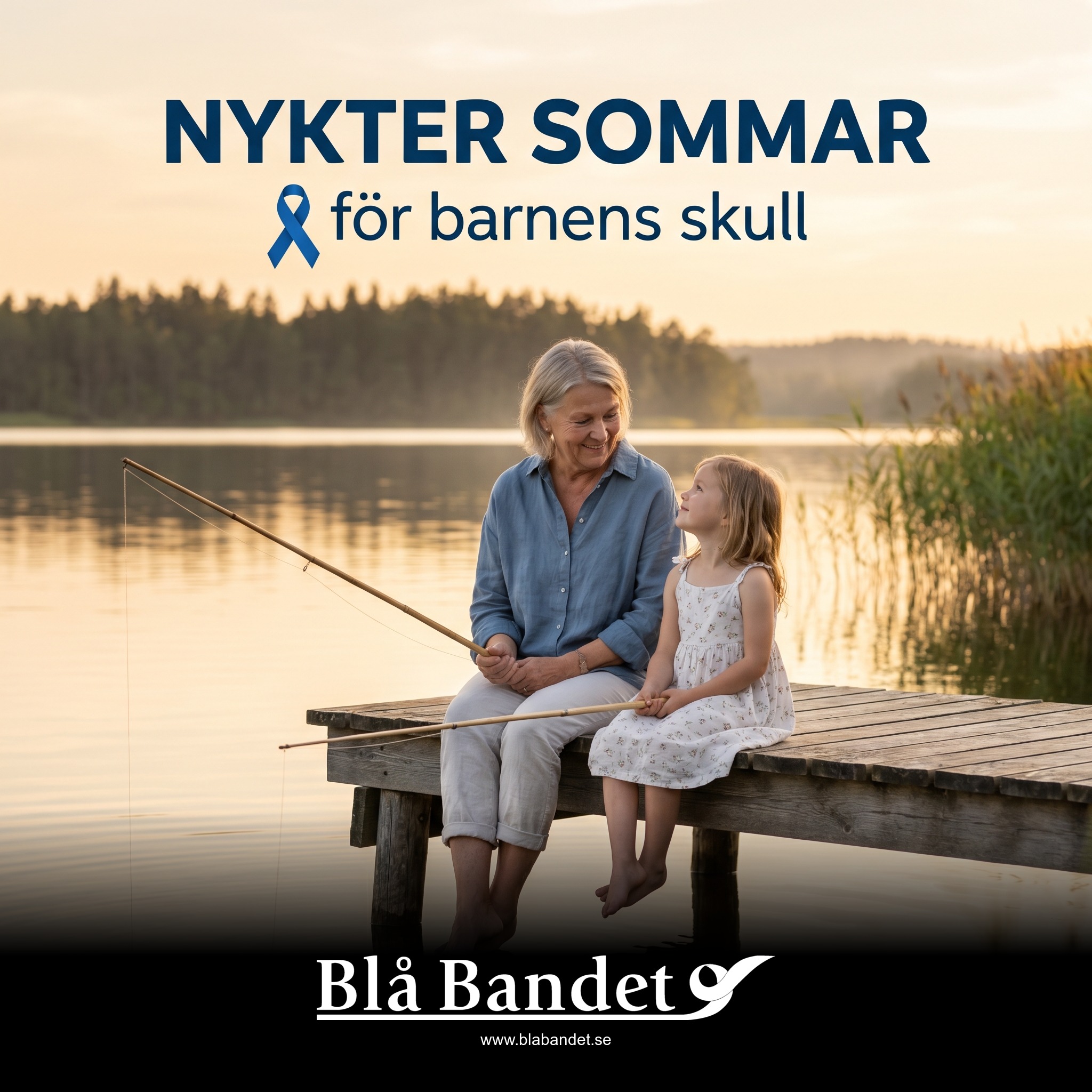 Mor och farföräldrar på bryggan