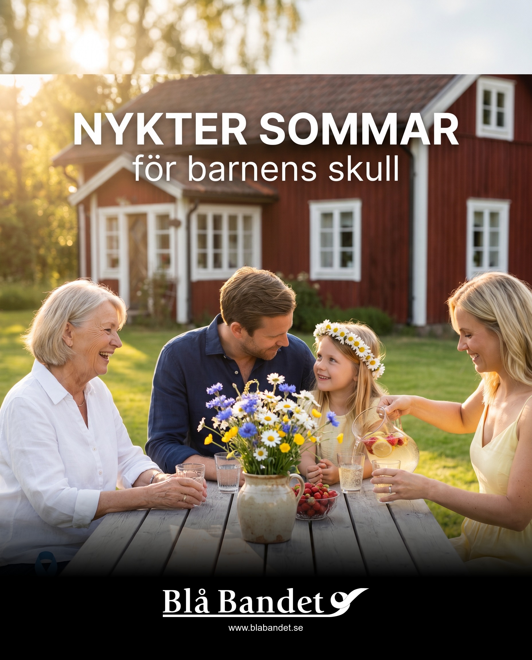 Sommar utan alkohol runt bordet